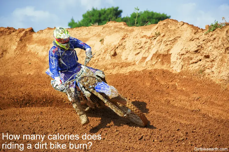 How many calories does riding a dirt bike burn