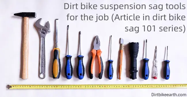 Dirt bike suspension sag tools for the job - Article in dirt bike sag 101 series