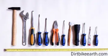Dirt bike suspension sag tools for the job (Article in dirt bike sag 101 series)